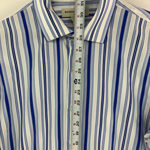 Banana Republic Men’s Long Sleeve Button Down Casual Shirt Size L - Picture 3 of 7